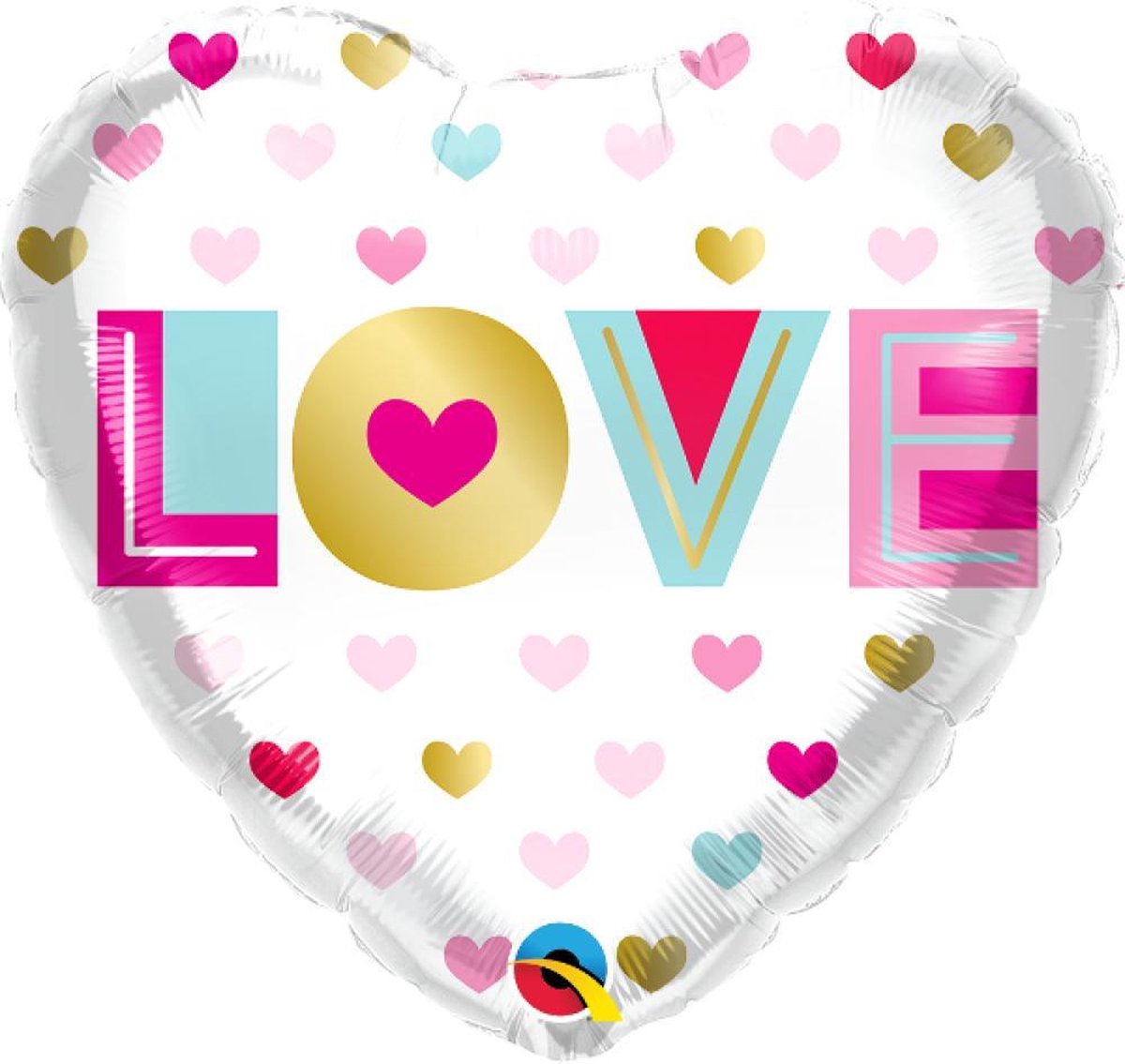 Folieballon hart love 46cm