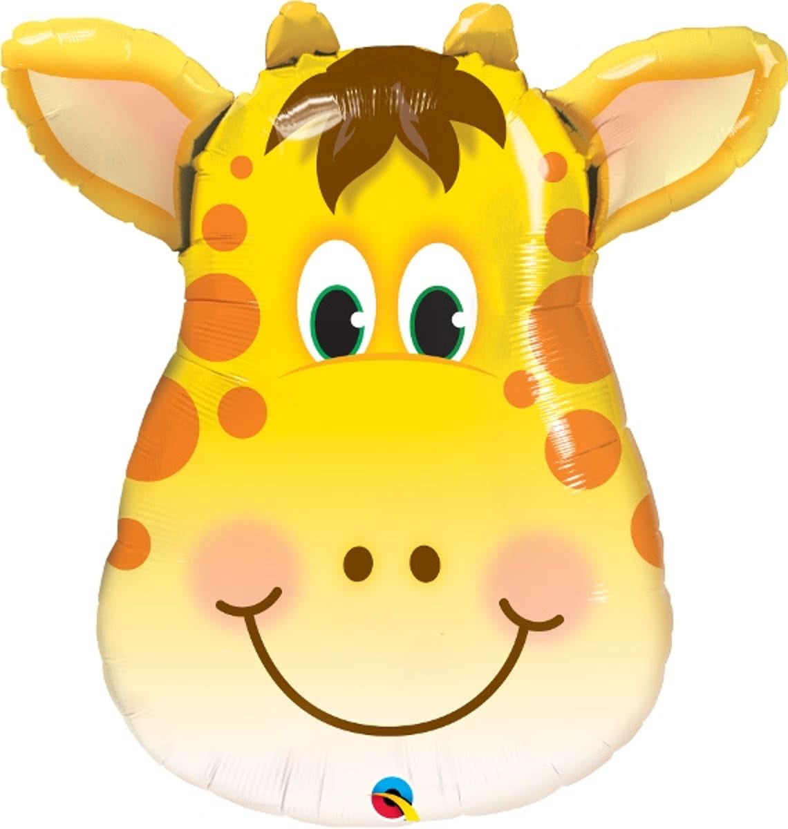 Giraffe Folie ballon 81cm retailverpakking Qualatex