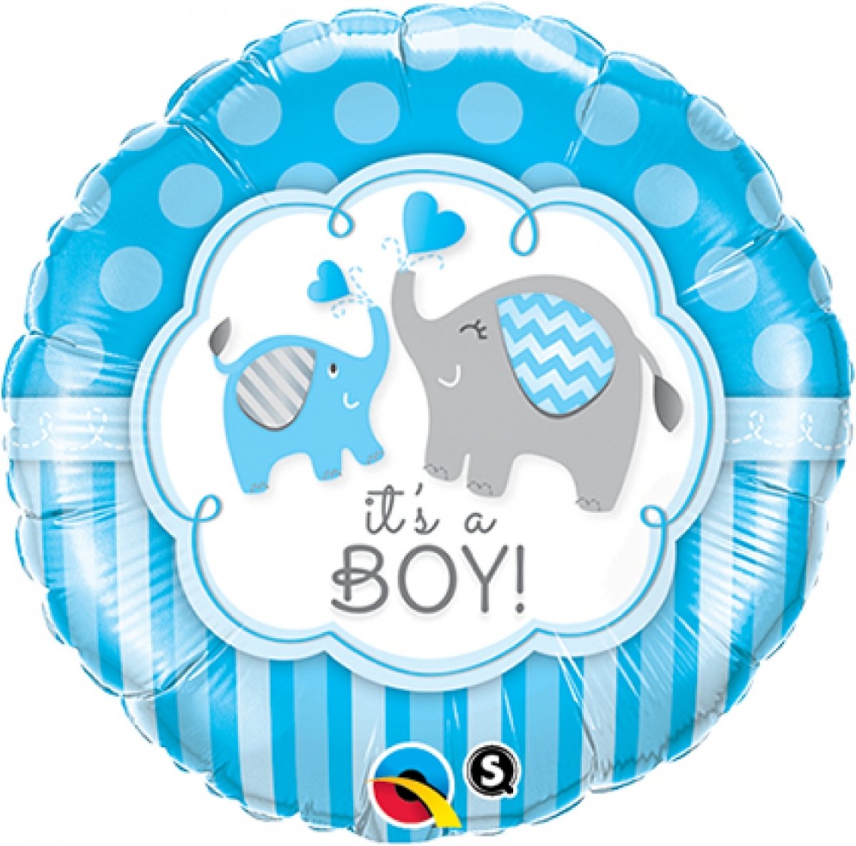 Its a boy! Olifantjes - Folieballon 45 cm