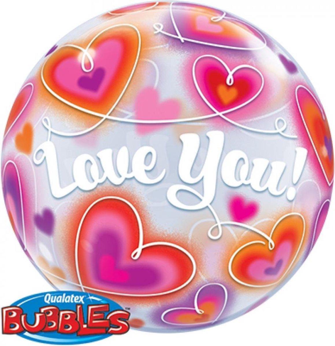 Love You!  Bubbelballon van 56 cm