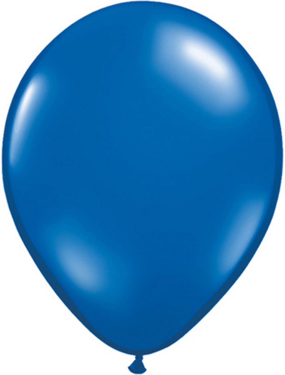 Qualatex 11 Inch Ronde Latexballonnen (100 stuks) (Saffierblauw)