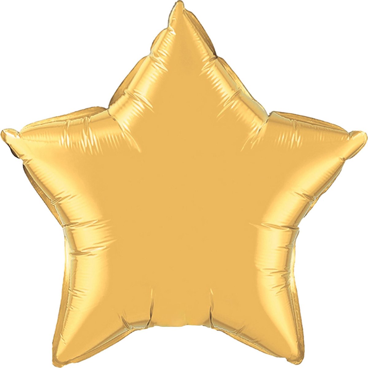 Qualatex 36 Inch Star Shaped Plain Foil Balloon (Metaalgoud)