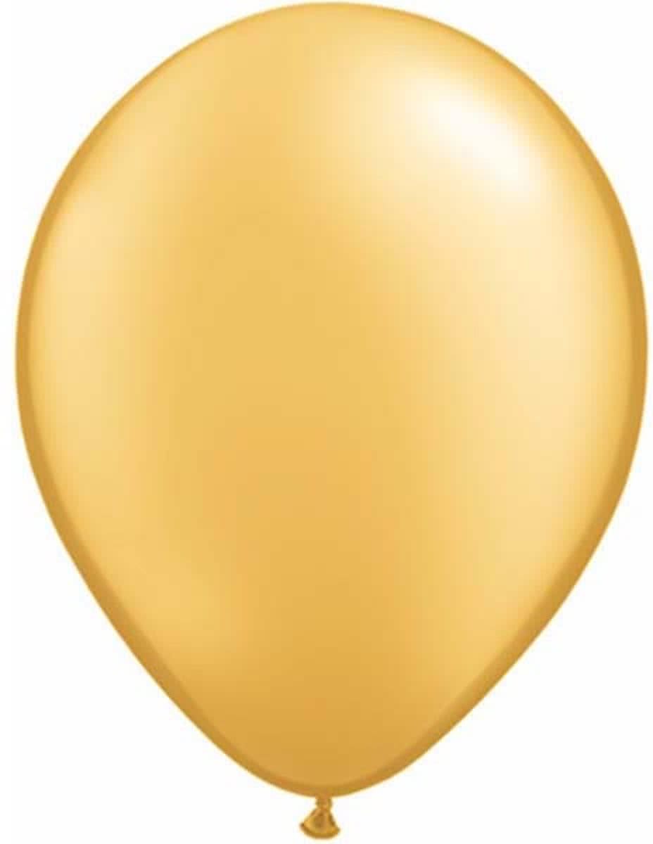 Qualatex ballonnen 100 stuks Gold