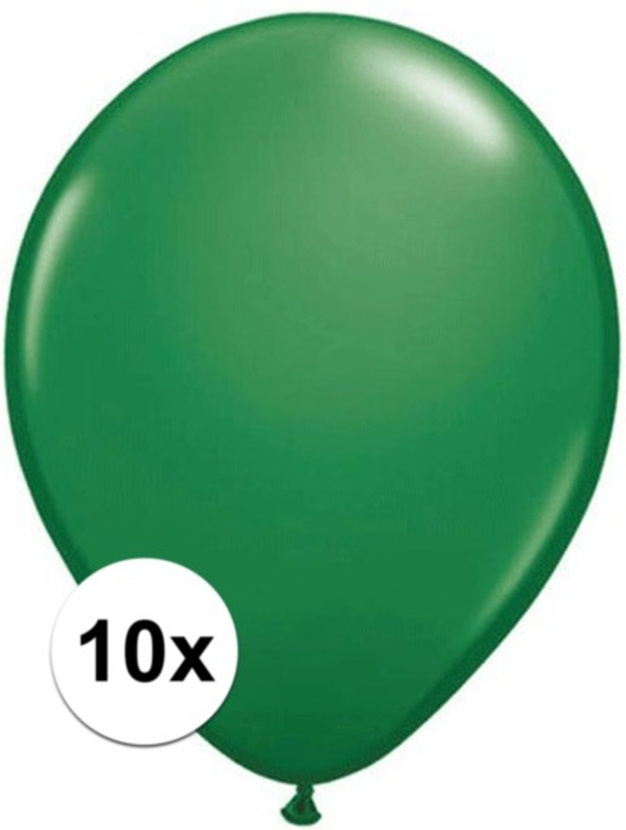 Qualatex ballonnen groen 10 stuks