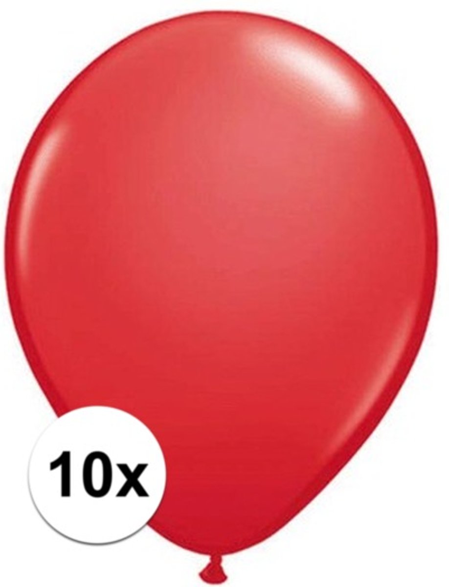 Qualatex ballonnen rood 10 stuks