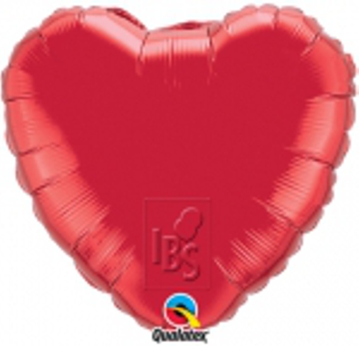 Rood folie ballonhart - 90 cm