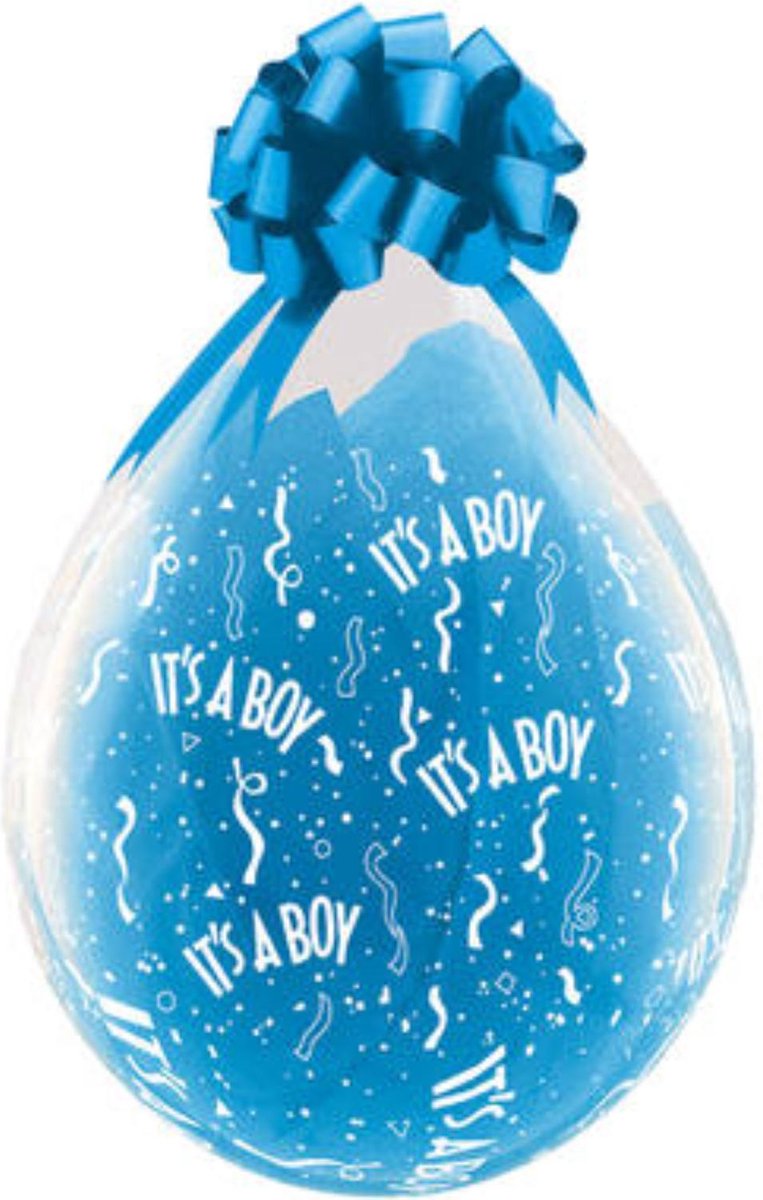 Stuffer Ballonnen Its a Boy Blauw 45cm - 25 stuks