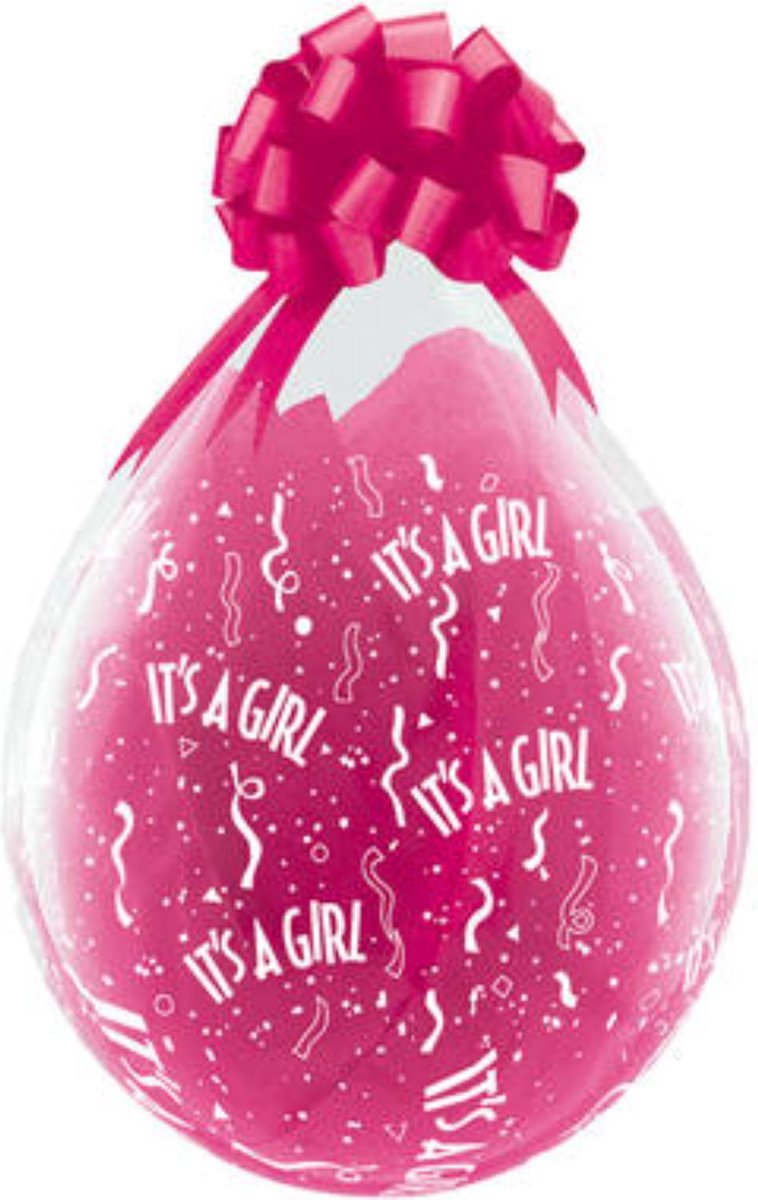 Stuffer Ballonnen Its a Girl Roze 45cm - 25 stuks