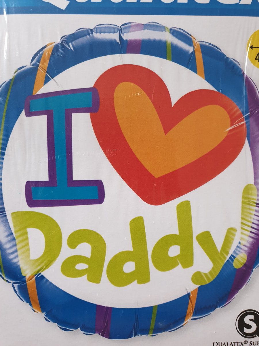 folie ballon I love daddy