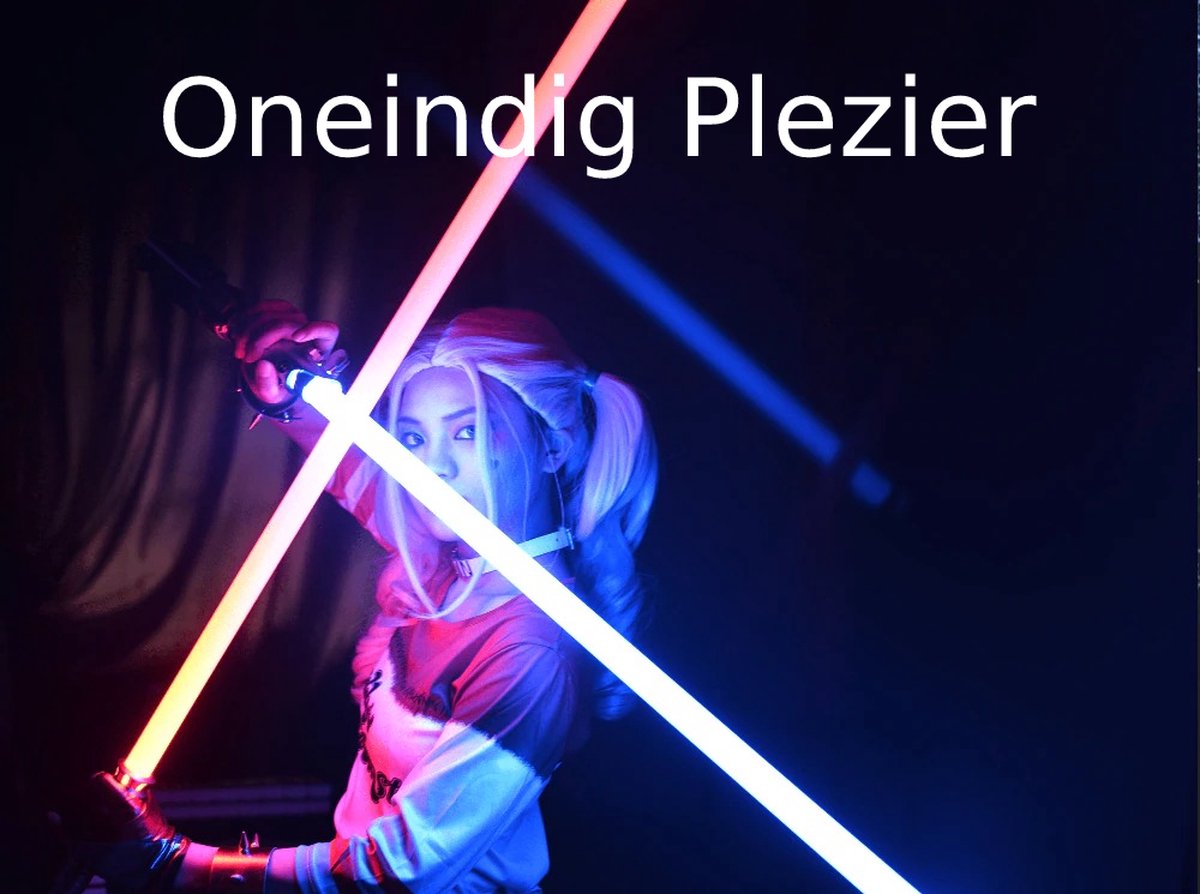 Quali® Realistische Lightsaber - Metalen Laser Zwaard - Lichtzwaard - Star Wars Lichtzwaard -  - Instelbare Volume - Blauw