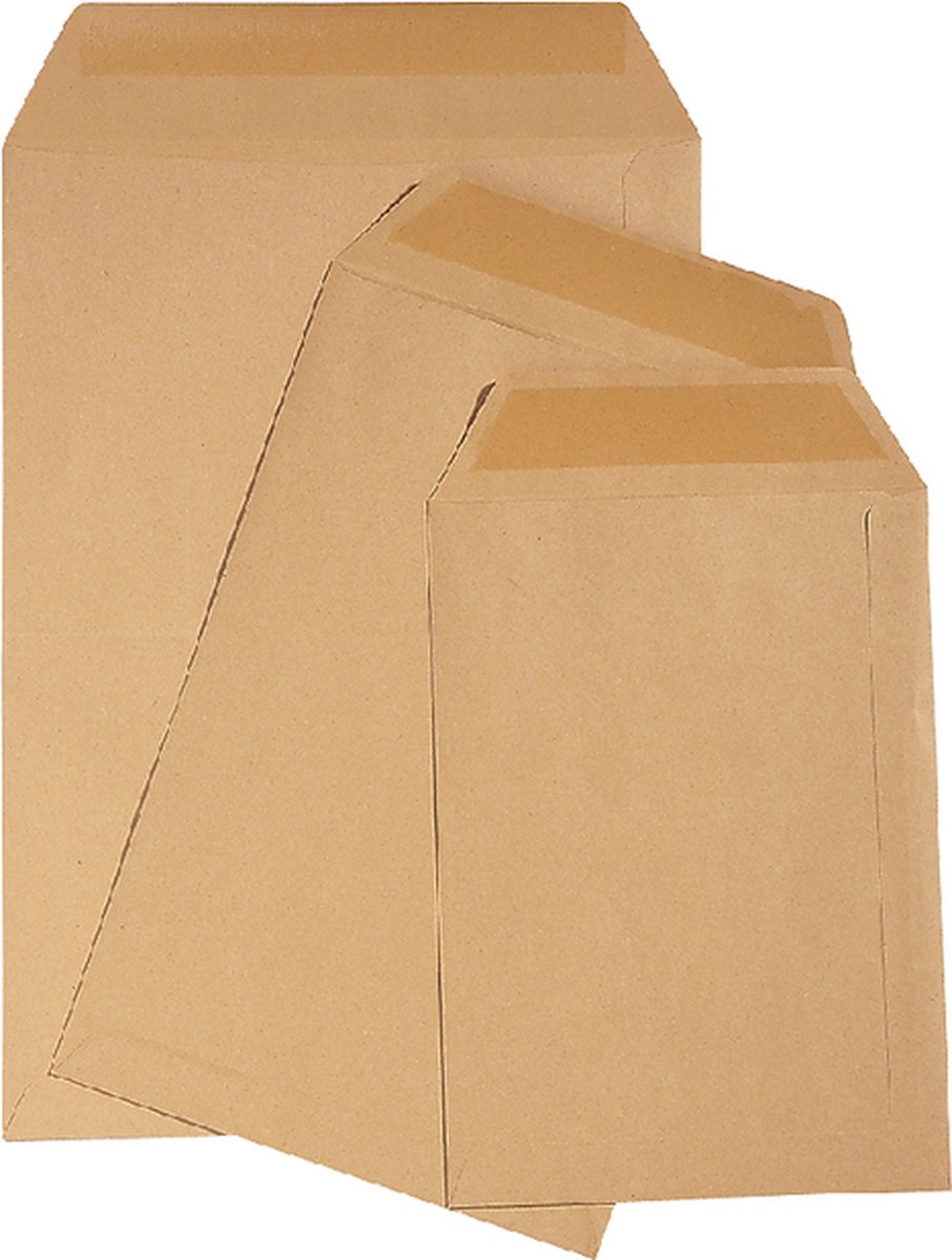 Envelop Quantore loonzak 95x145 70gr bruin 1000stuks