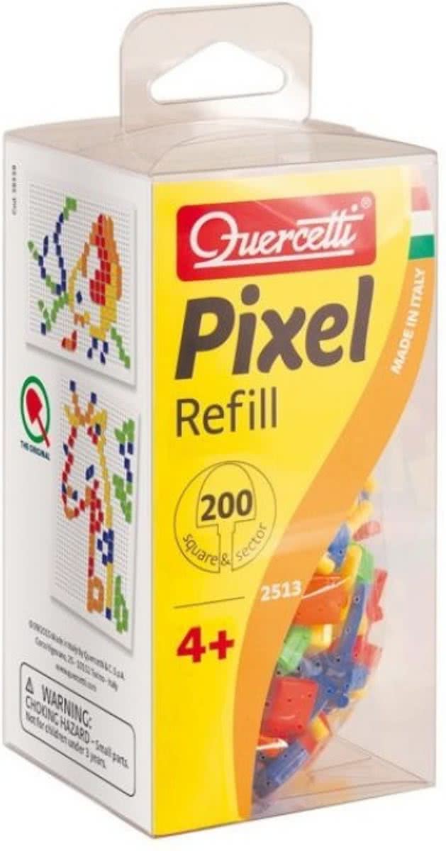 Quercetti Pixel aanvuldoos vierkante pinnen 200-delig