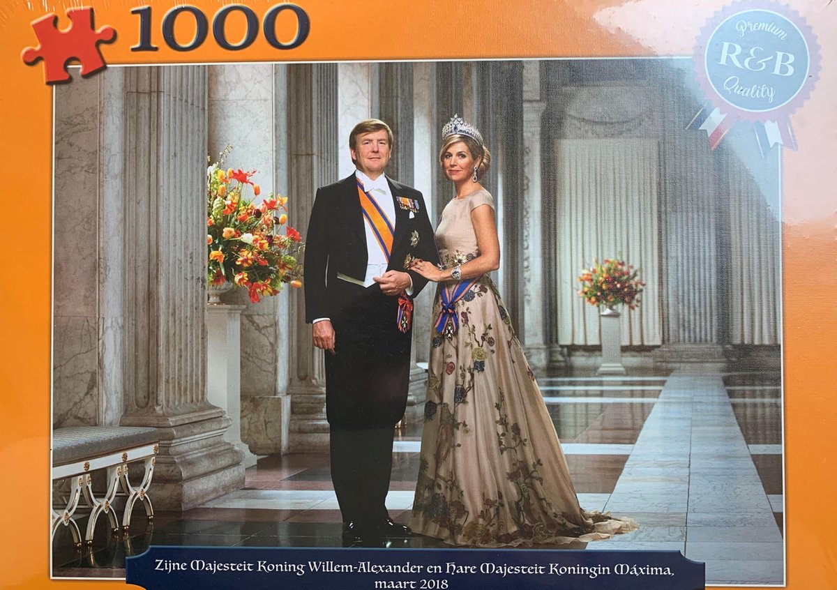 Puzzel Koningshuis, Willem-Alexander en Maxima 1000 stukjes