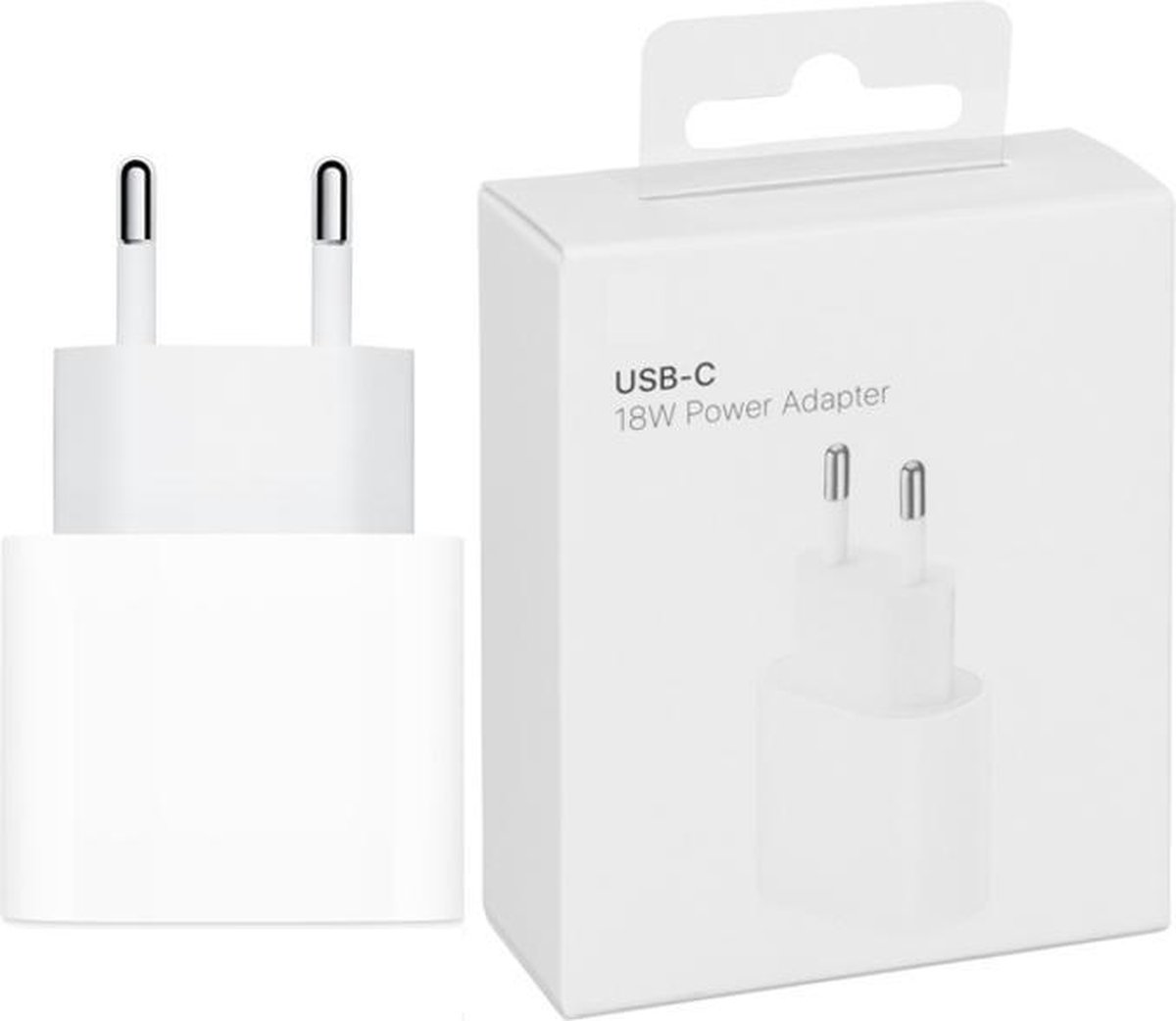 USB-C Adapter 18W - Geschikt voor Apple Iphone 12 Mini, Pro, Pro Max - Lichtnetadapte