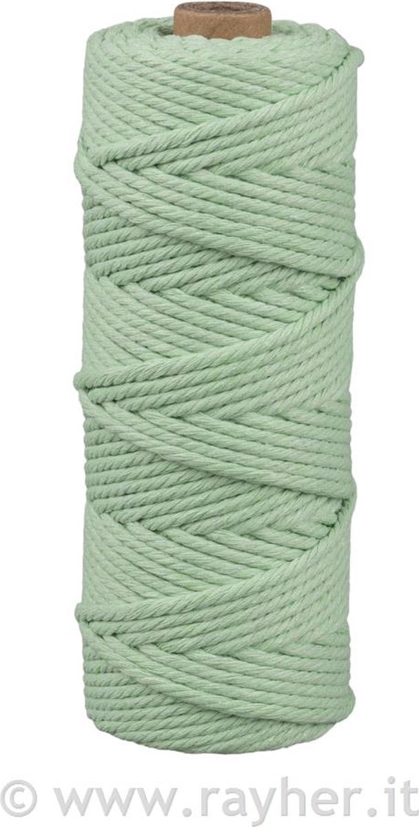 Macramé   3 mm - Makramee garen - Groen