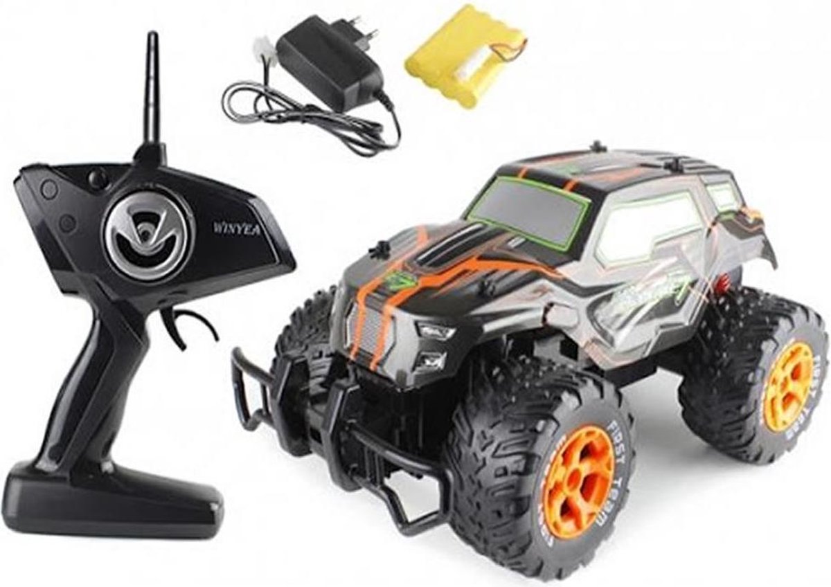 Bestuurbare Auto 2,4Ghz + extra batterijpack - RC Monstertruck - Schaal 1:12 - 43x21x22cm