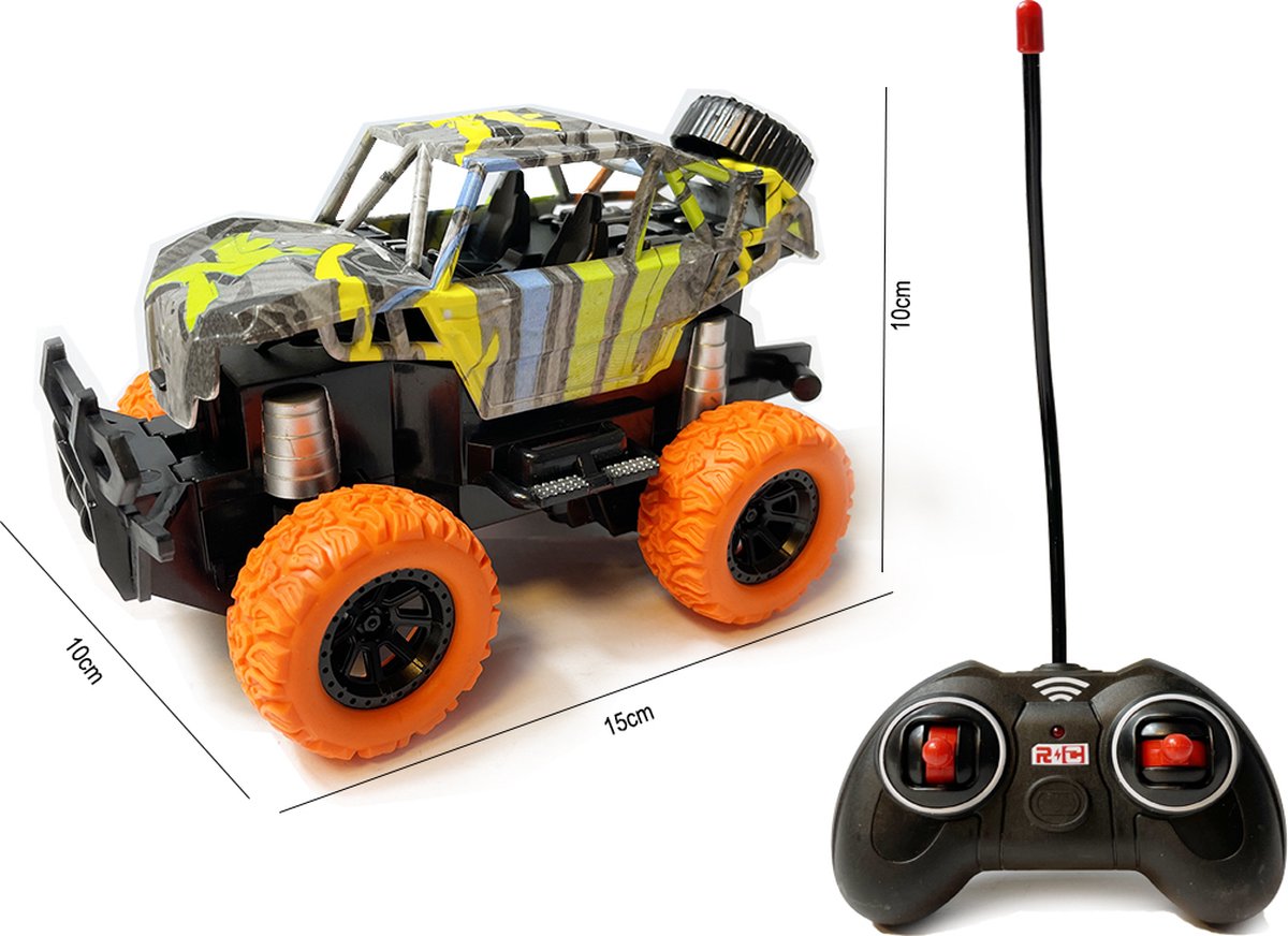 Rc auto painted - afstand bestuurbare rock crawler - speelgoed auto - Storm off-road car 1:28