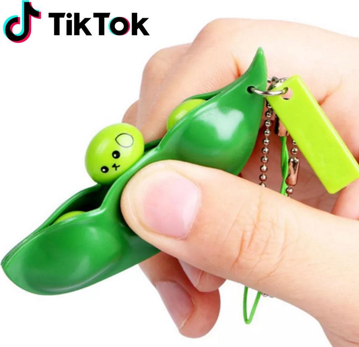 Fidget Toys - Fidget Bean Popper - 1 Stuks - Fidget Pea Popper - Fidget Pea Bean - Fidget Sojaboon - Fidget Boontjes - Fidget Sleutelhanger