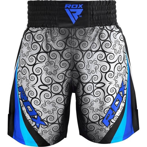 RDX Sports BSS Boxing Training Shorts Satin R2 - Blauw 2XL