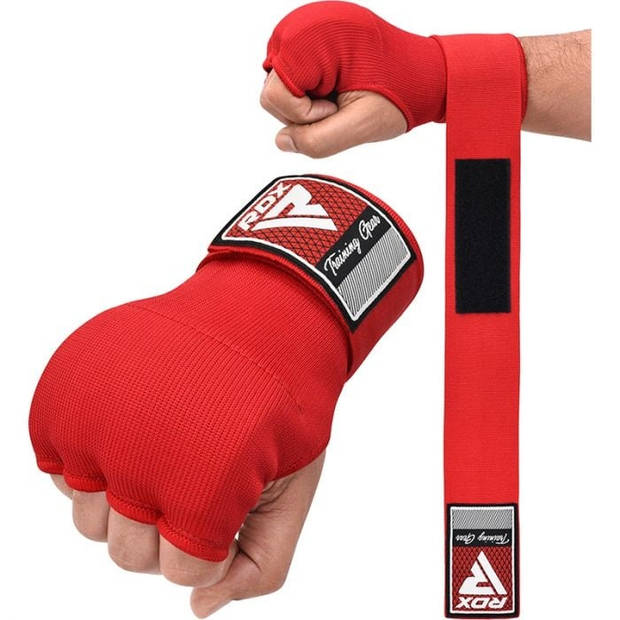 RDX Sports Binnenhandschoenen IS2 Bandage Rood - Maat L