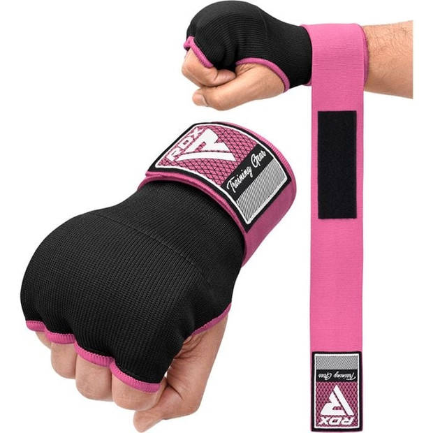 RDX Sports Binnenhandschoenen IS2 Bandage Roze - Maat L