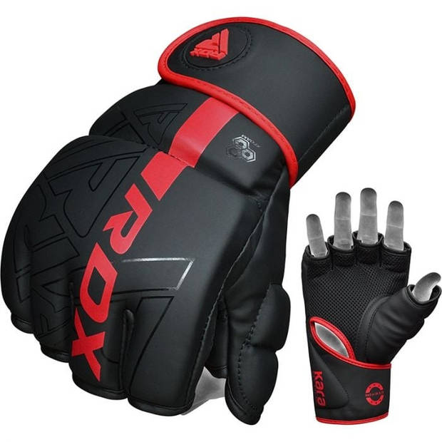 RDX Sports F6 Kara MMA Grappling Gloves Rood - Maat M