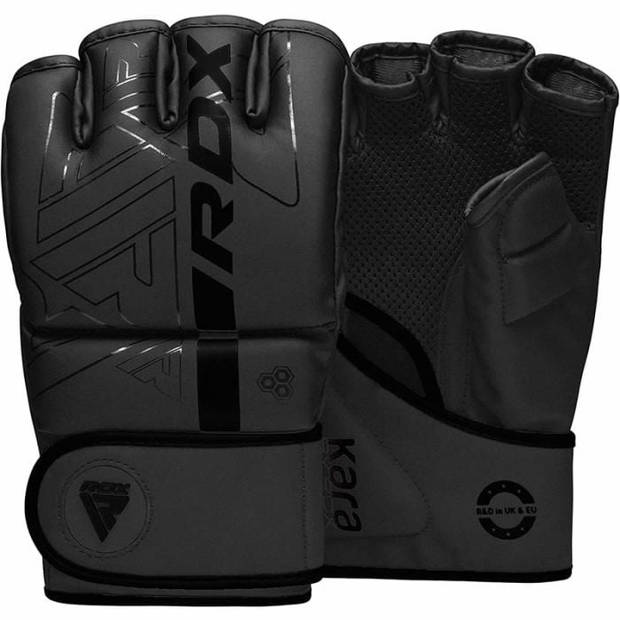 RDX Sports F6 Kara MMA Grappling Gloves Zwart - Maat L