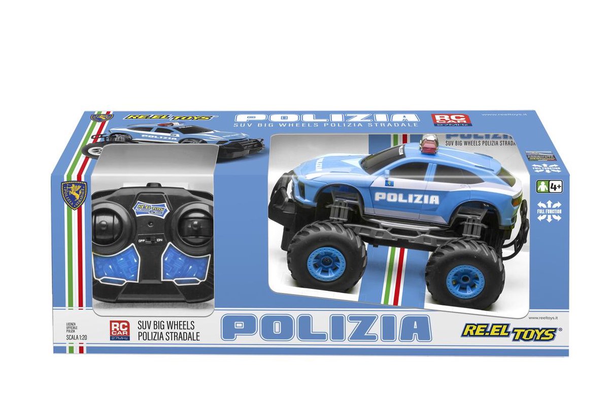 RE.EL Toys 2276 radiografisch bestuurbaar model Politieauto Elektromotor 1:20