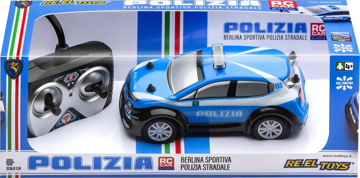 RE.EL Toys 2278 radiografisch bestuurbaar model Politieauto Elektromotor 1:24