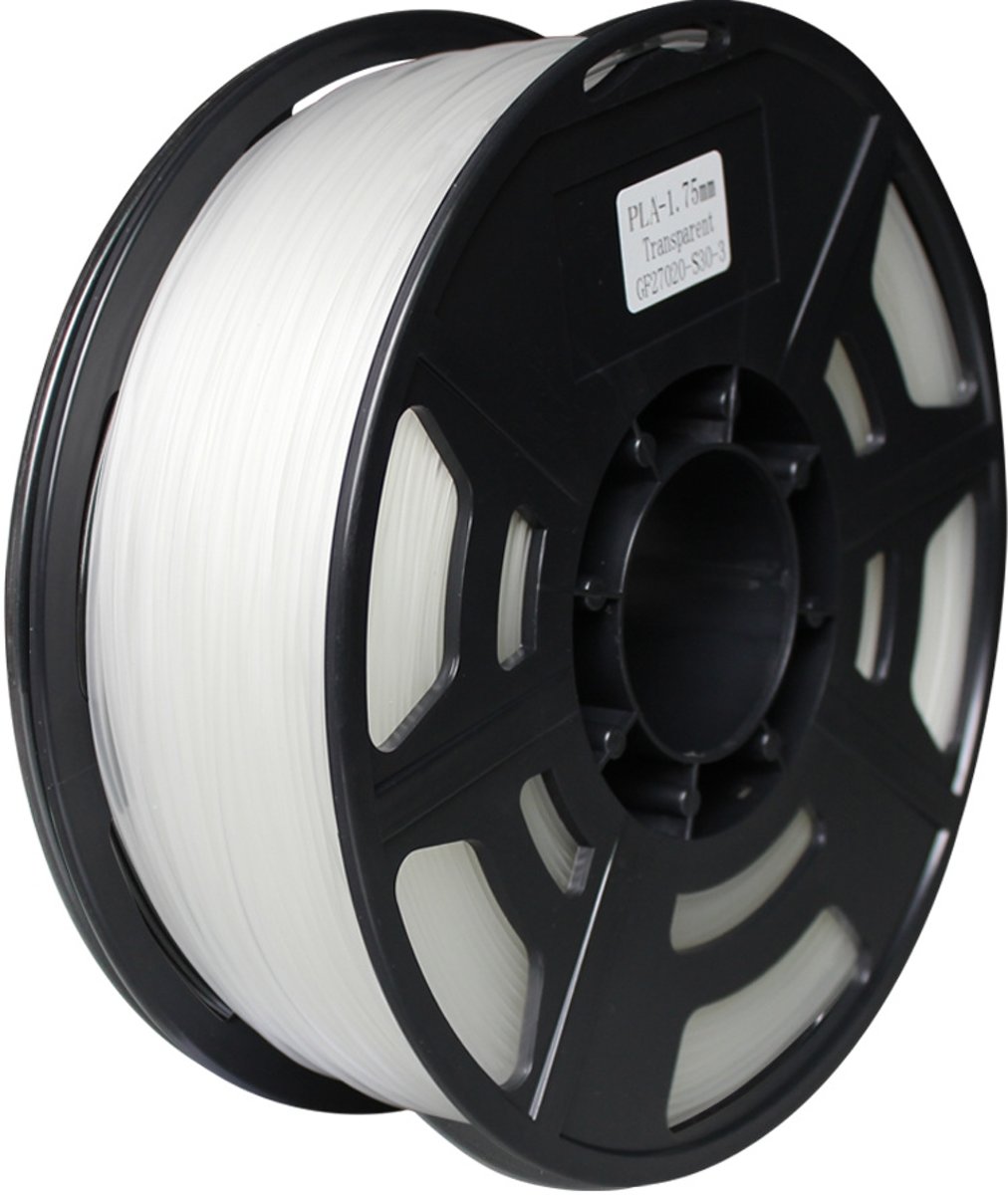 3D PLA filament 1.75mm -1 KG - Transparant