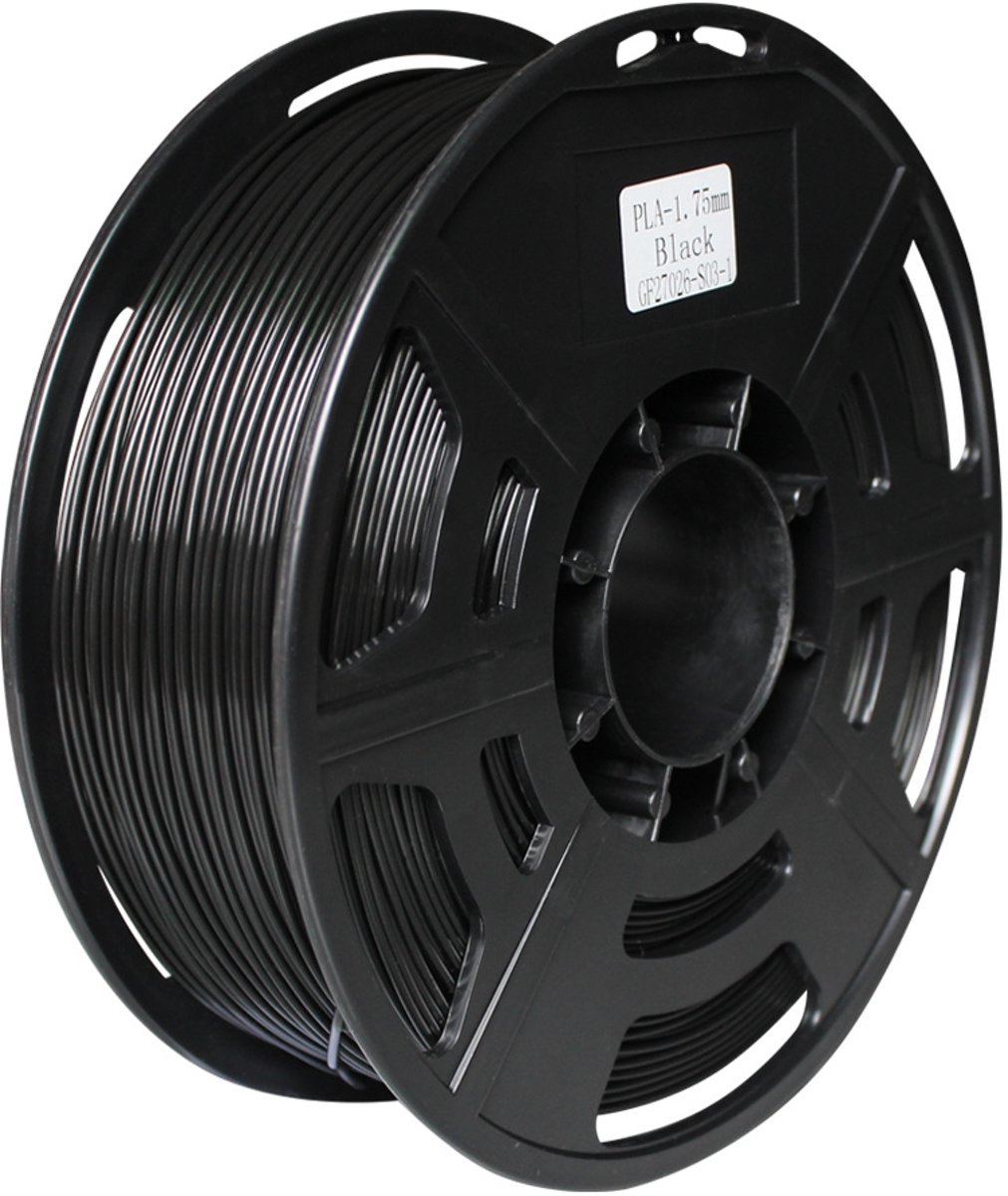 3D PLA filament 1.75mm -1 KG - Zwart