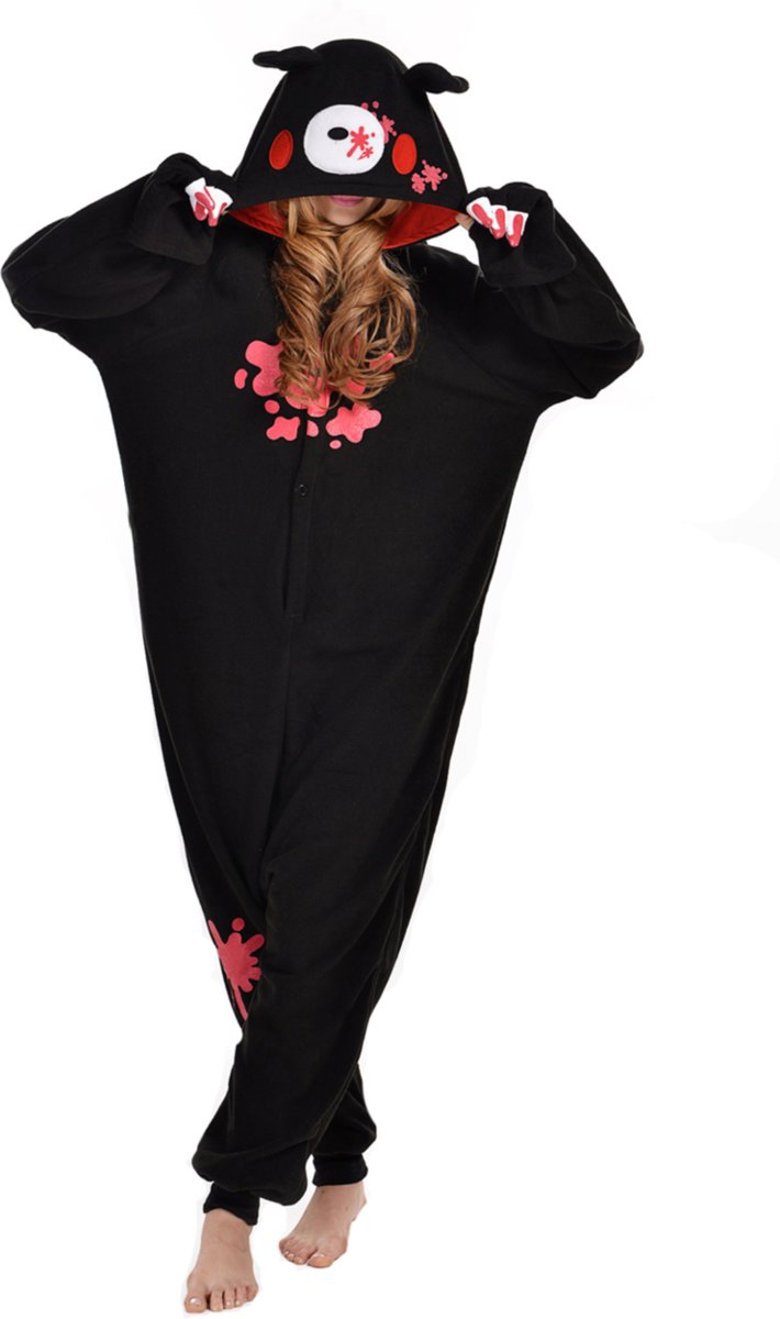 Bebloede Beer Onesie voor volwassenen - Bebloede Beer Kigurumi Pyjama - Maat XL