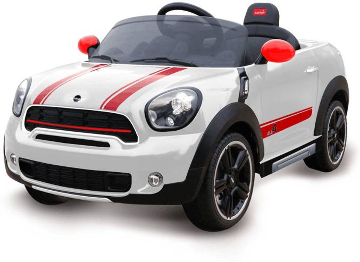 Mini Cooper Countryman Elektrische Kinderauto 12V - Wit