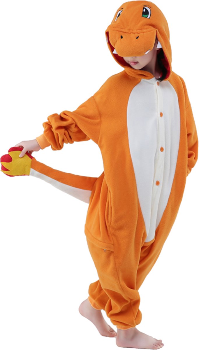 REBL Charmander Onesie voor kinderen - Charmander Kigurumi Pyjama