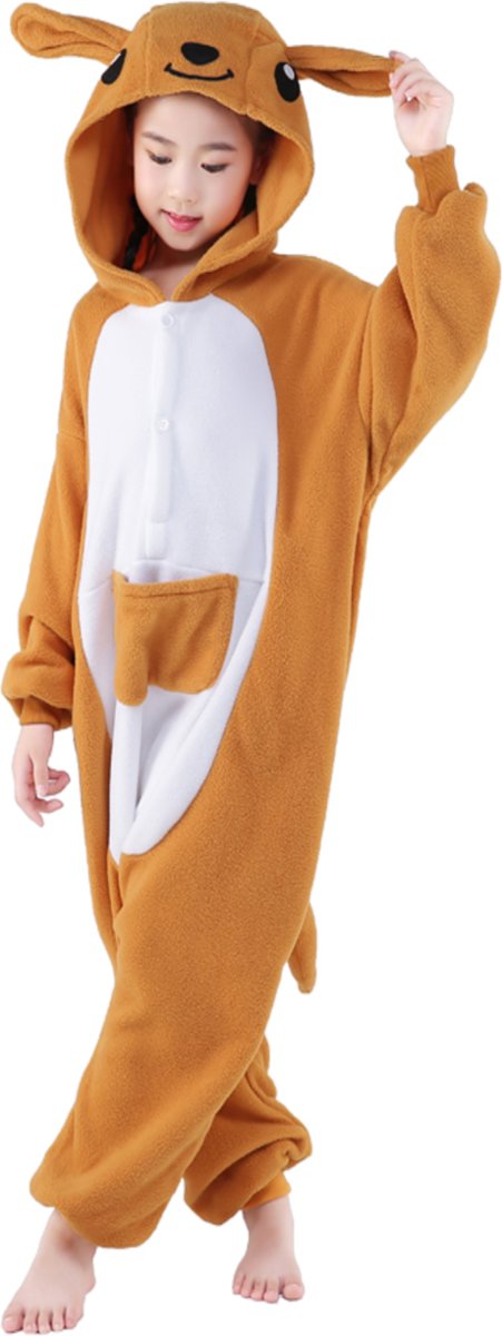 REBL Kangoeroe Onesie voor kinderen - Kangoeroe Kigurumi Pyjama