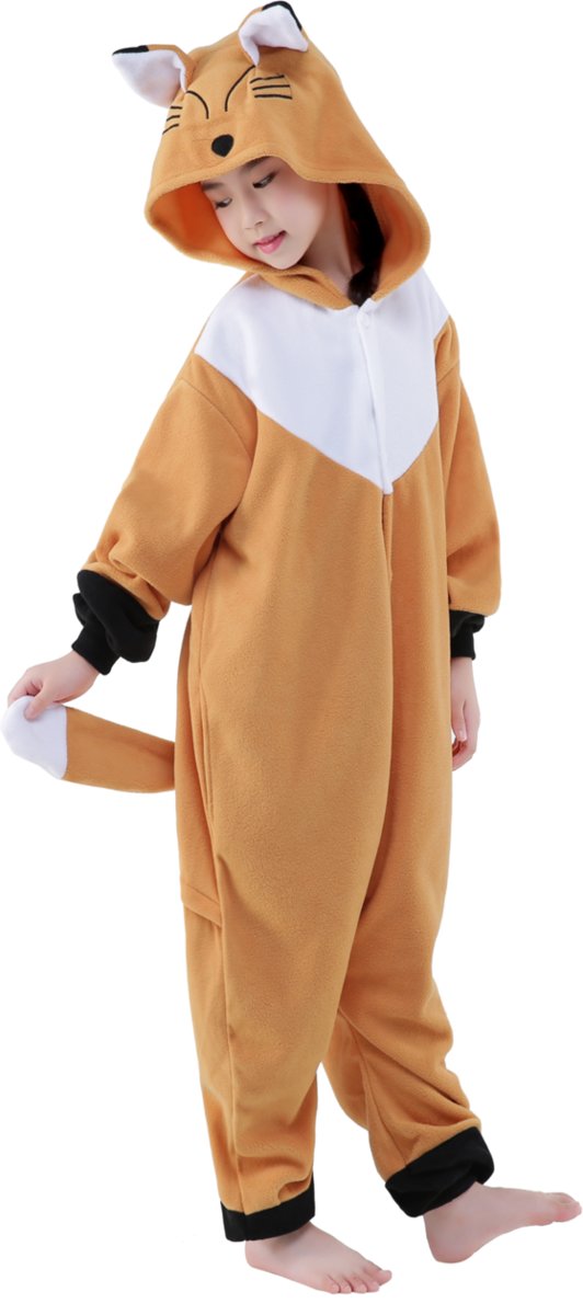 REBL Vos Onesie voor kinderen - Vos Kigurumi Pyjama