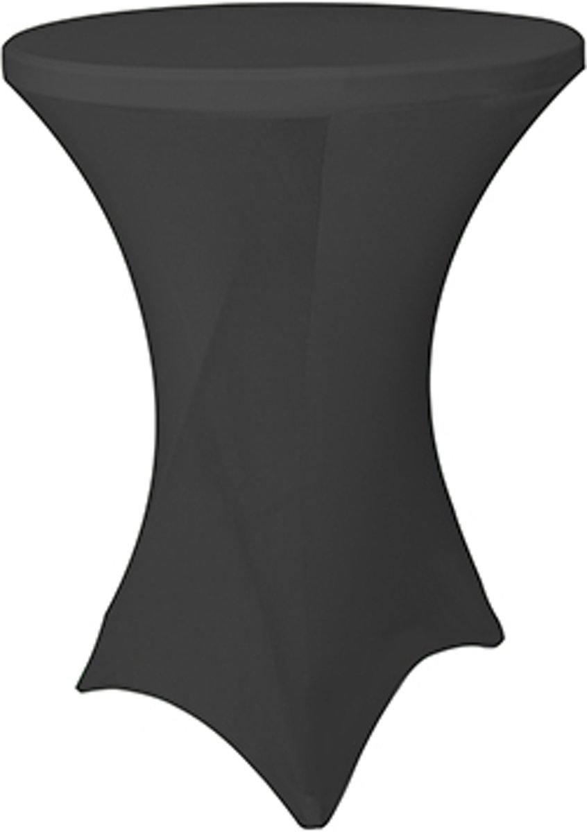 Stretch rok zwart statafel 80cm