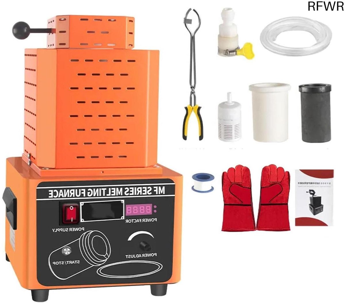  ® 5000W Elektrische Smeltoven voor Metalen - Snelle Smeltcapaciteit tot 3000°F