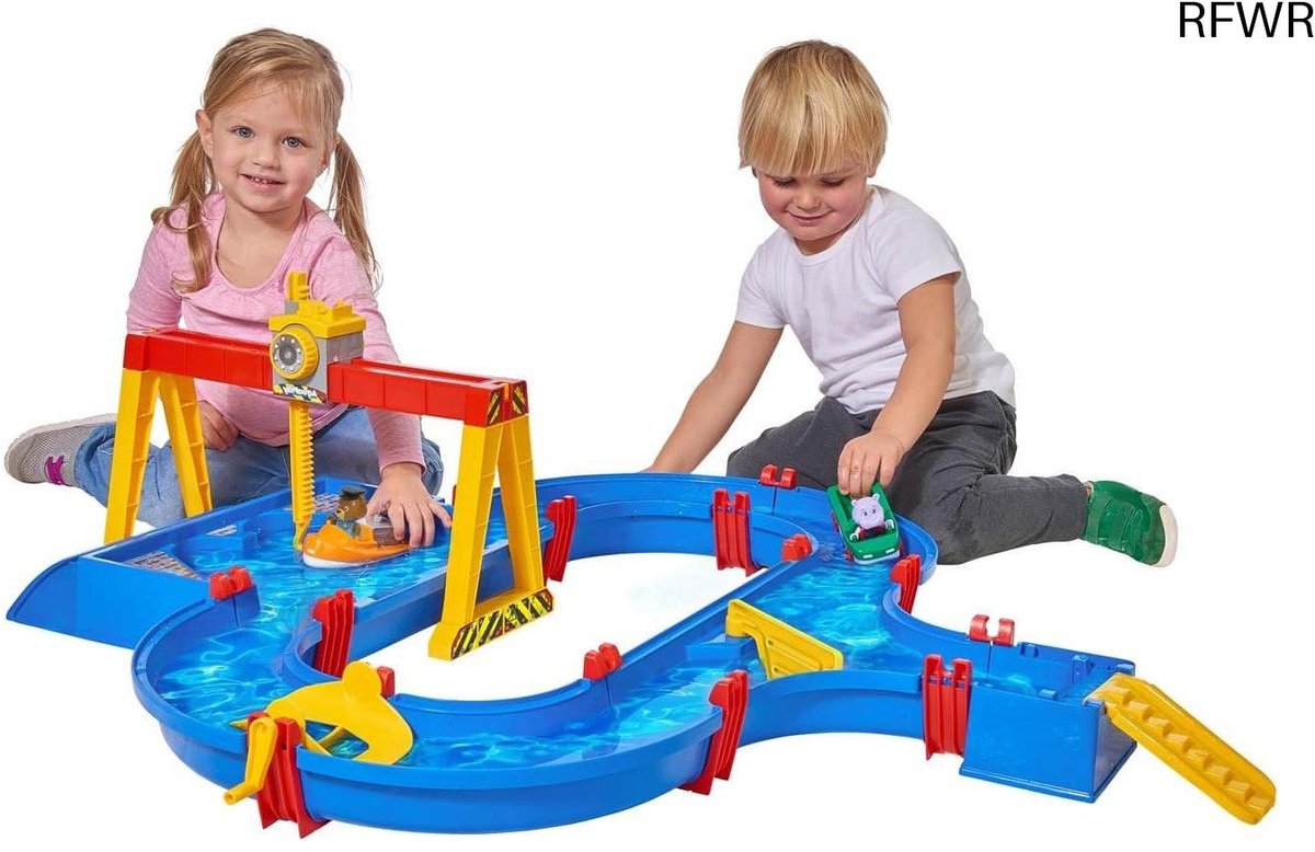  ® Containerhaven   voor Kinderen - Speelgoed Set met Containerboot en Amfibievoertuig