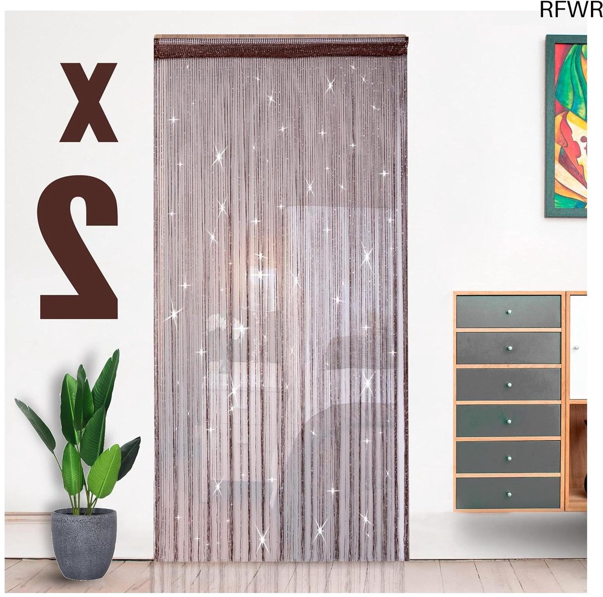  ® Draadgordijnen 100 x 200 cm - Glitter Effect - Perfect voor Bruiloften en Decoratie