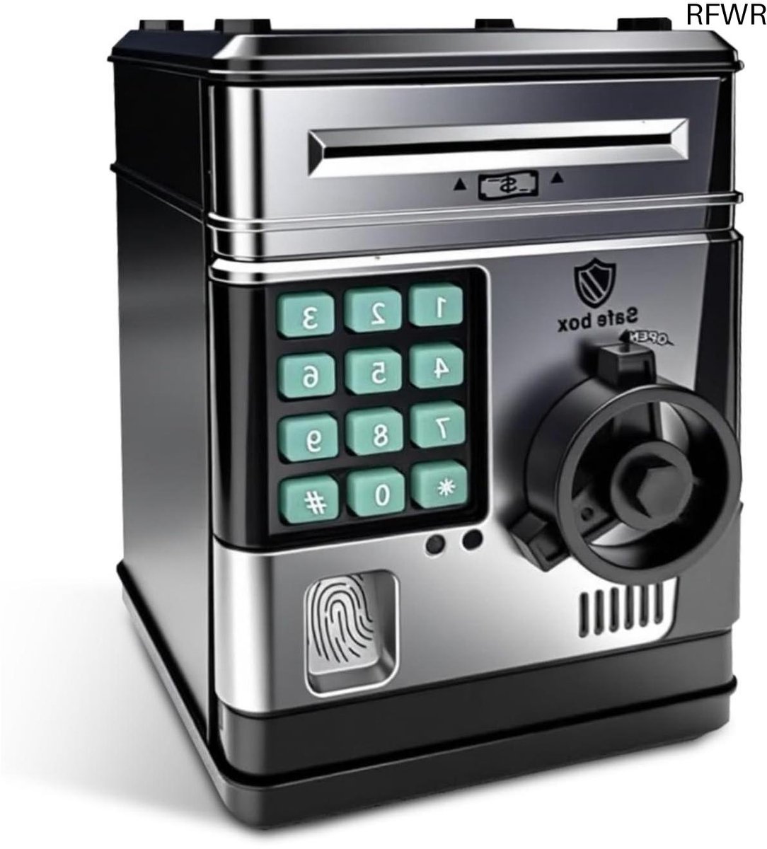  ® Elektronische spaarpot voor kinderen - Spaarbank met cijferbank en veilige geldautomaat