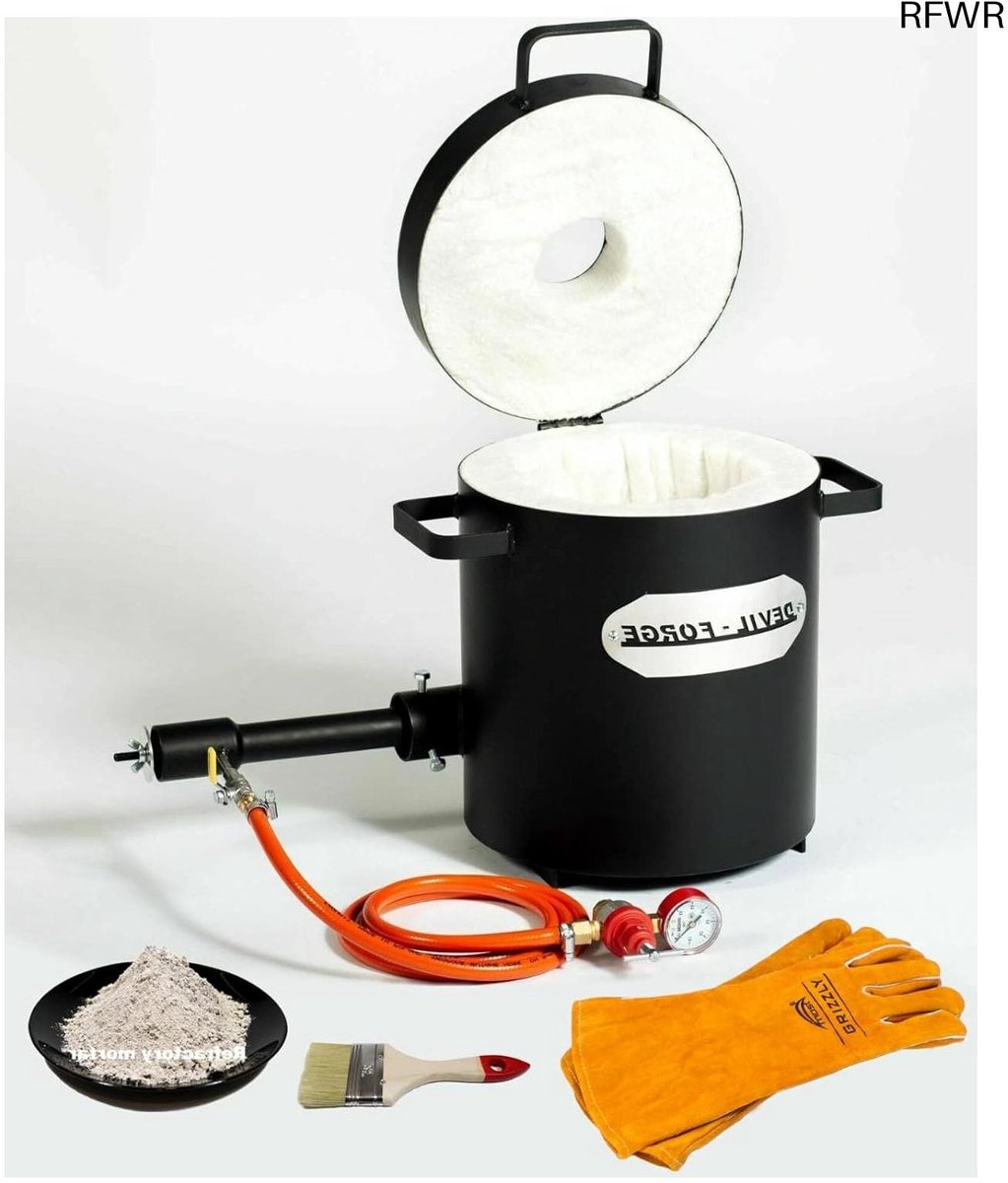  ® Gas Smeltoven 10Kg met Brander voor Smeden en Metalen Smelten