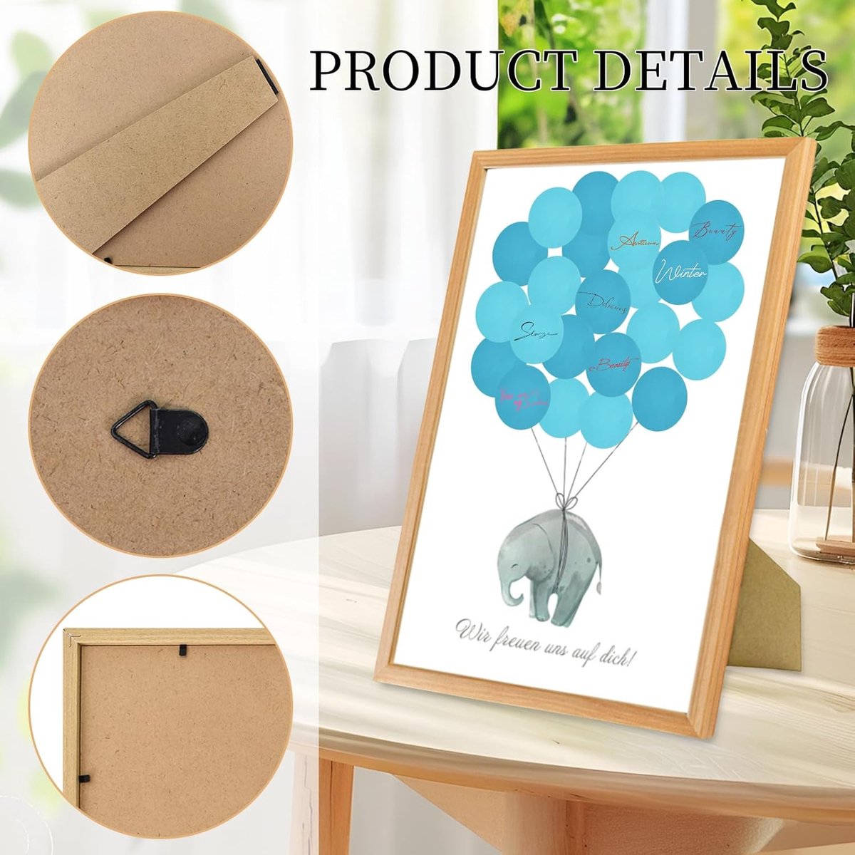  ® Gastenboek voor Babyshower en Doop - Persoonlijk Aandenken in Olifanten-Thema