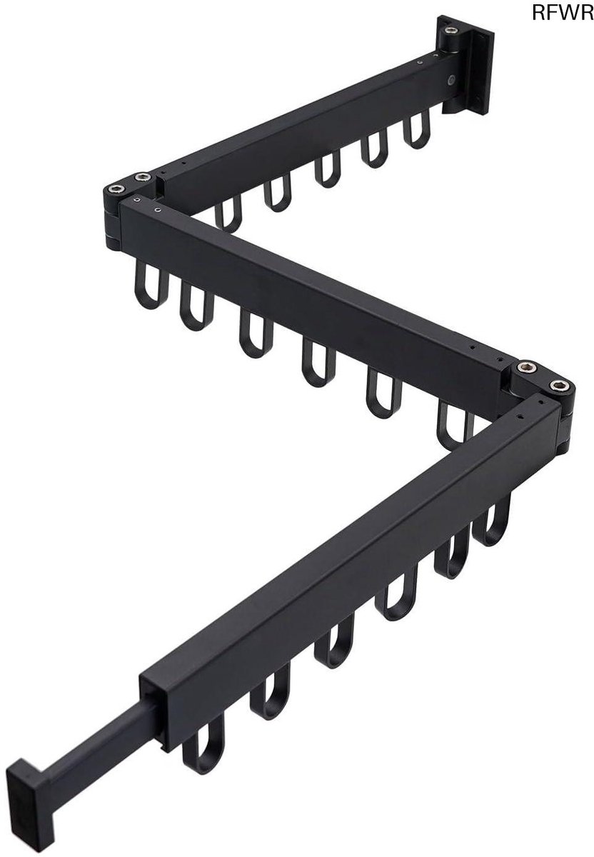  ® Inklapbaar Drietraps Wasrek voor Wandmontage - Ruimtebesparend Droogrek voor Balkon en Badkamer