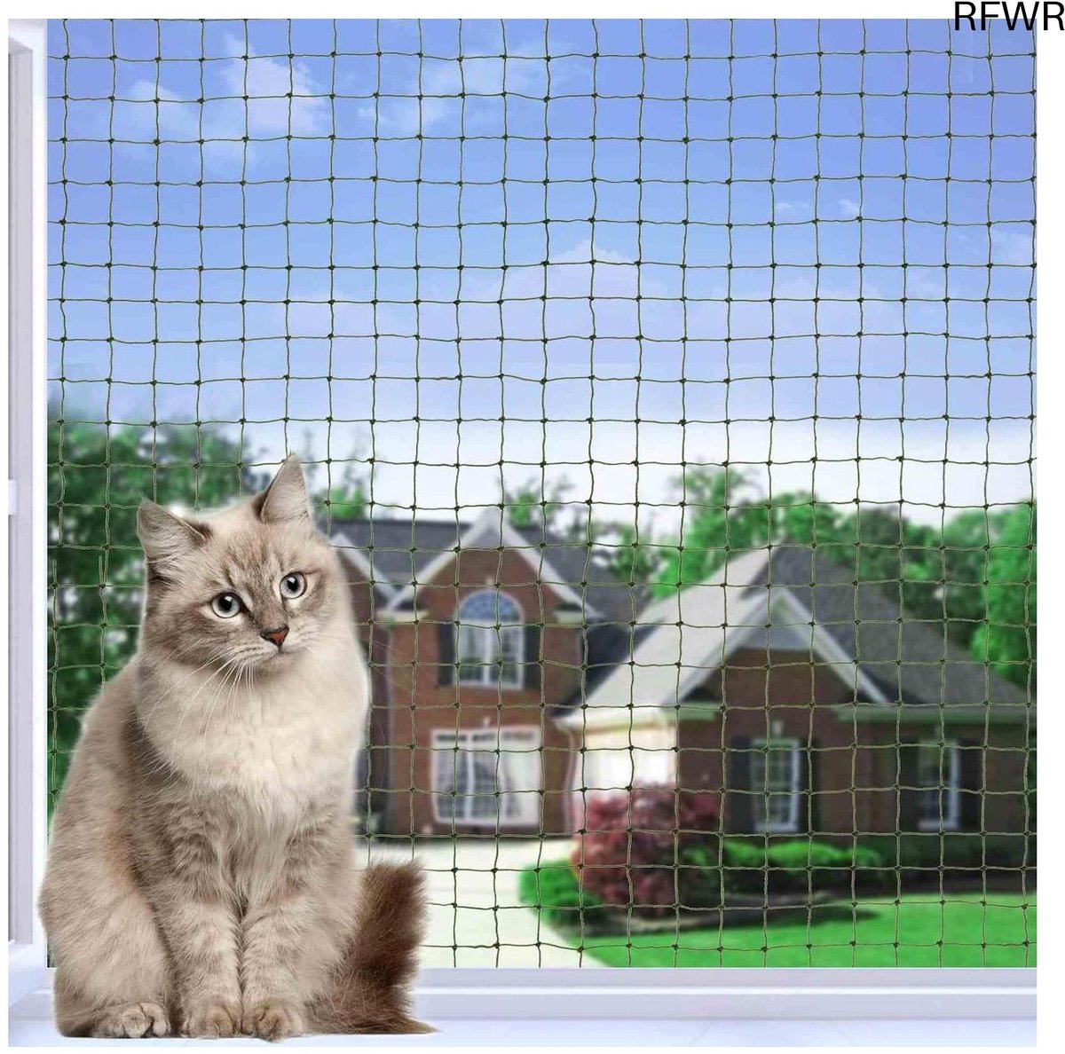  ® Kattennet voor Balkon 2x3m - Robuust, Weerbestendig en Veilig