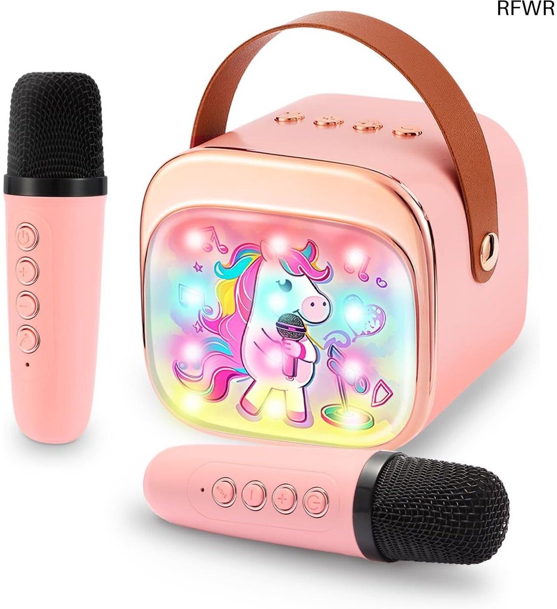  ® Mini Karaoke Machine met 2 Draadloze  s voor Kinderen - Ideaal Speelgoed voor Meisjes van 3 tot 12 Jaar