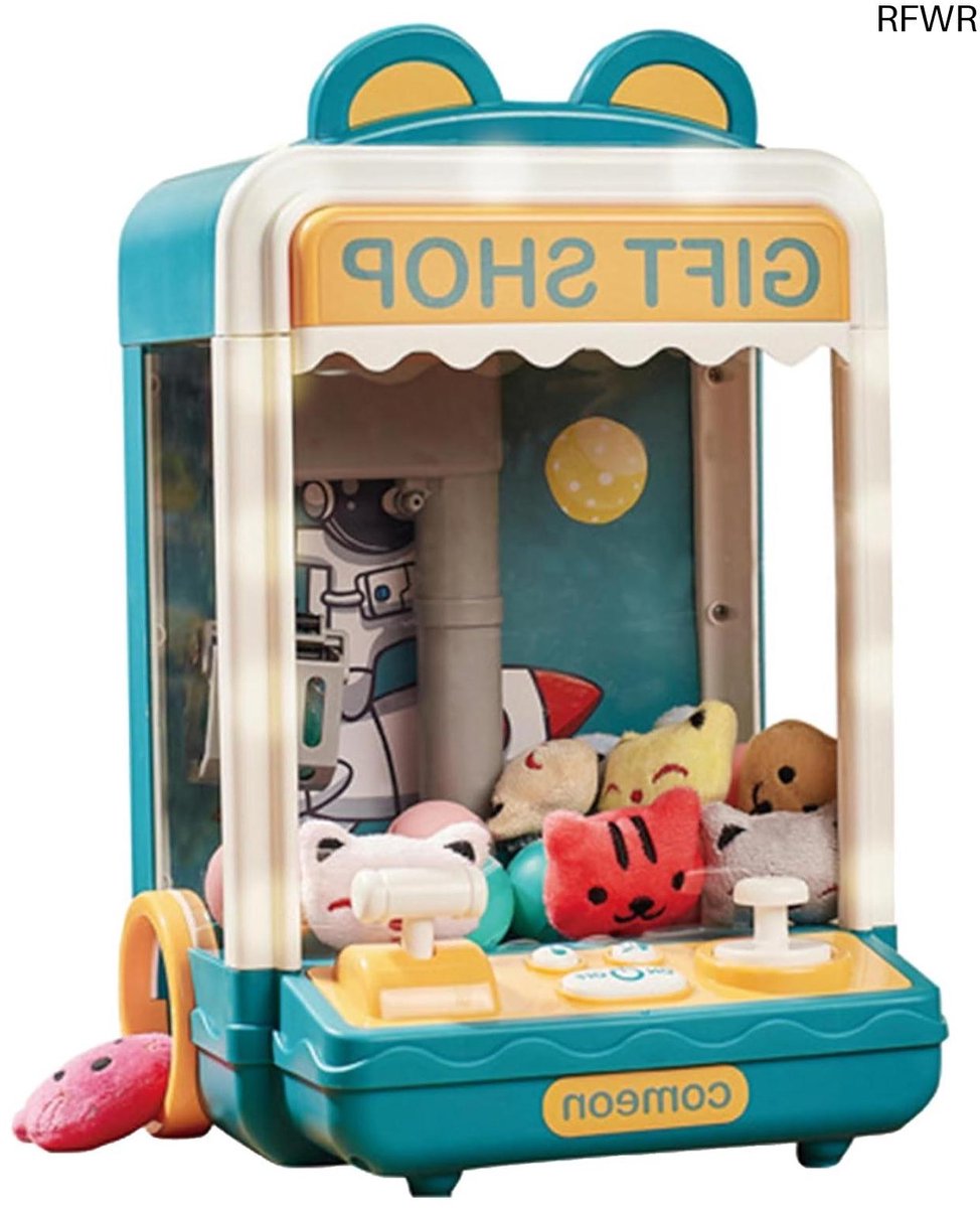  ® Mini Klauwmachine voor Kinderen - Snoepdispenser met Pluche en Capsules - Elektronisch Arcade Speelgoed voor Verjaardagen