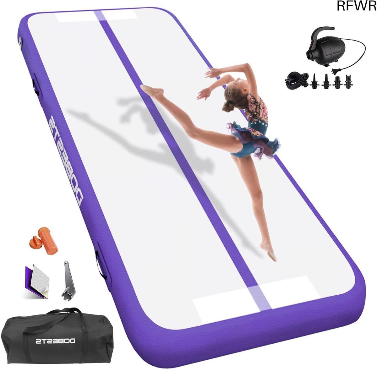  ® Opblaasbare Gymnastiekmat voor Training - 10-20 cm Hoog - Outdoor & Indoor