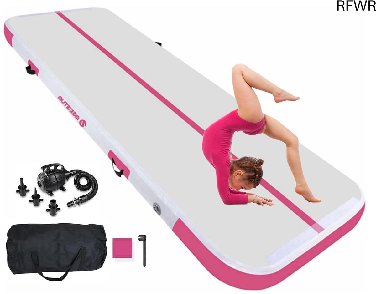  ® Opblaasbare Turnmat voor Gymnastiek, Yoga, Fitness en Outdoor Training - Antislip, Duurzaam en Veilig - Beschikbaar in 2, 3, 4, 5 m, 10/20 cm