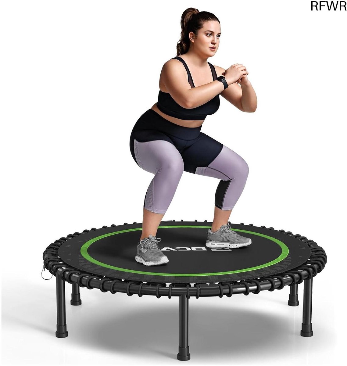  ® Opvouwbare Mini Trampoline 40 inch - Stil en Stabiel Rebounder voor Kinderen en Volwassenen, Binnen en Tuin - Maximaal 450 lbs